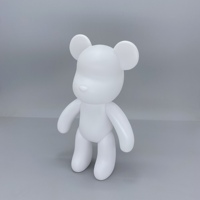 Sculpture d'ours fluide DIY populaire, ours en peluche fait à la main, modèle d'ours à colorier, jouet pour la décoration de la maison