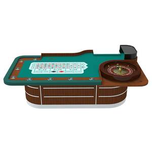 Casino Quality <strong>Roulette</strong> <strong>Table</strong> With Classy <strong>Roulette</strong> Wheel with Strong Heavy Wooden Legs/Base Waterproof <strong>Felt</strong> - Product Image 1
