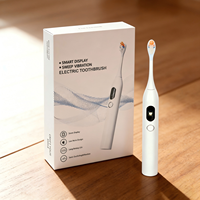 Produits pour la maison intelligente Brosse à dents électrique sonique vibrante à écran LCD portable de voyage à nettoyage automatique à haute fréquence