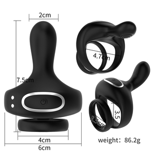 <span class=keywords><strong>Pene</strong></span> anello del <span class=keywords><strong>pene</strong></span> vibratore maschio massaggiatore prostatico APP masturbatori a distanza uomini giocattoli sessuali per uomini donna coppie <span class=keywords><strong>stimolatore</strong></span> del <span class=keywords><strong>pene</strong></span> % - Product Image 3