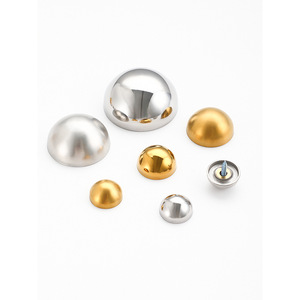 Vis décoratives en acier inoxydable Xinshengfa, semi-circulaires, avec couvercle miroir, pour quincaillerie de porte en verre - Product Image 3