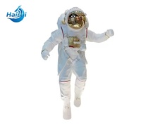 Statue d'astronaute grandeur nature en résine, sculpture d'astronaute en fibre de verre pour la décoration du salon, vente en gros
