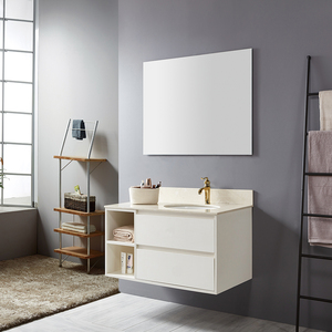 Nouveau design unique meuble-lavabo suspendu blanc en céramique pour salle de bain lavabo à <span class=keywords><strong>main</strong></span> armoire - Product Image 5