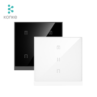Interrupteur intelligent pour rideaux KONKE, écran tactile en verre, interrupteur mural pour la domotique