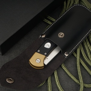 มีดพับ Tredknix BUCK112 ใบมีด D2 หนา 0.3 มม. ปลายแหลม ทนทาน สำหรับตั้งแคมป์  ปรับแต่งได้ตามต้องการ (OEM) ด้ามจับ G10  แบบ DIY - Product Image 2