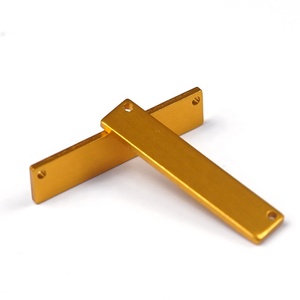 Латунная табличка с именем из нержавеющей стали, позолоченная пустая металлическая гравировальная табличка для собаки - Product Image 2