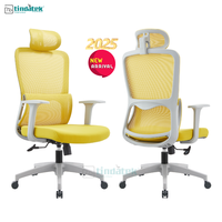 Chaise pivotante de bureau moderne Guangdong Foshan avec pieds croisés en maille ergonomique tissu pivotant haut dossier moyen directeur exécutif