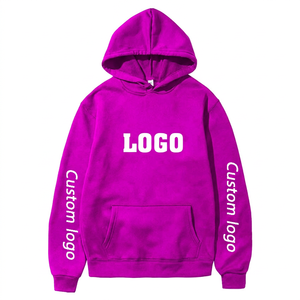 Sweat à capuche polaire personnalisé pour homme avec logo, motif écossais, poche kangourou, broderie, tissu respirant 360g - Multicolore Décontracté - Product Image 4