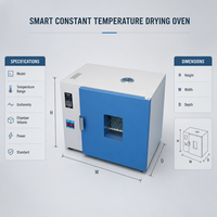Horno de Secado Inteligente con Temperatura Constante, Equipo de Secado para Laboratorio con Controlador de Temperatura LED para Secado y Horneado