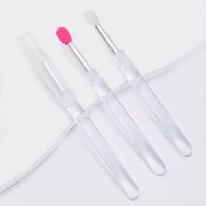 Pinceau à maquillage en silicone <span class=keywords><strong>pour</strong></span> les <span class=keywords><strong>ongles</strong></span>, applicateur de poudre transparent réutilisable <span class=keywords><strong>pour</strong></span> miroir et pigments Aurora, bâton de poudre <span class=keywords><strong>magique</strong></span> <span class=keywords><strong>pour</strong></span> miroir - Product Image 6