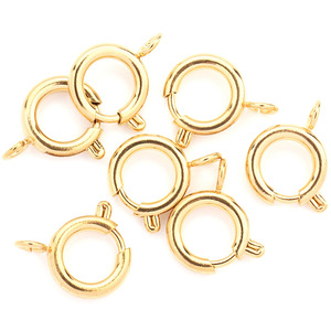 Hebilla de joyería de acero inoxidable chapada en oro de 18k, cierre circular redondo para collar, pulsera, accesorios de bricolaje. - Product Image 1