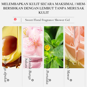 Kormesic 275มล. ที่ได้รับการรับรองจาก Indonesia bpom เจลอาบน้ำทำความสะอาดร่างกายให้ความชุ่มชื่น24ชม. มีกลิ่นหอมหวานดอกไม้ - Product Image 3