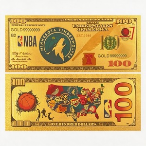 Billetes de Oro de Equipos de Baloncesto en Oferta, Monedas Conmemorativas de Equipos de la <span class=keywords><strong>NBA</strong></span> en Lámina de Oro, Regalos Conmemorativos Coleccionables - Product Image 3