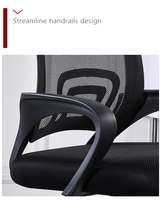Chaise pivotante ergonomique à dossier haut pour salle de conférence, pour bureau, pivotante, en maille, nouvelle collection 2020