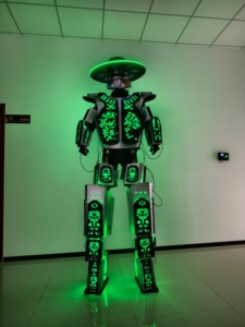 Disfraz de Robot LED para Adultos, Material de Seda/Algodón, para Espectáculos, <span class=keywords><strong>Flamenco</strong></span>, Ballet, Fiestas y Eventos, Éxito de Ventas Global - Product Image 2