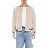 Blouson universitaire vierge uni pour homme, haute qualité, écologique, avec logo personnalisé sur le devant, service OEM, best-seller