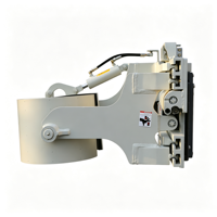 Pince à fût latérale LDSJ pour chariot élévateur, 2/4 pinces pour la manutention de seaux, pince à fût robuste, modèle basculant ISO 2A/3A, garantie 2 ans
