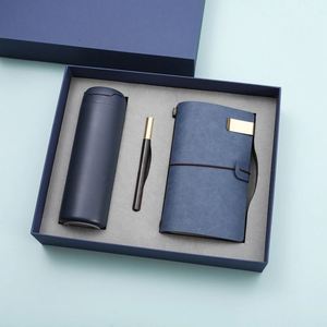 Promo Wholesale Business <b>A6</b> Refill Notepad Bottle Customizable Pu Leather A5 Notebook Gift Set With Pen, Thermal Mug and Usb - Product Image 1