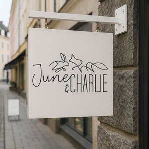 Insegna Pubblicitaria Rotonda in Metallo Personalizzata per Esterni, da Appendere, per Ingresso Negozio, Logo e Nome, Montaggio a Parete - Product Image 2