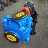 Bomba centrífuga horizontal de lodos con motor asíncrono revestido de caucho para minería y edificios comerciales, personalizada por fabricante OEM/ODM