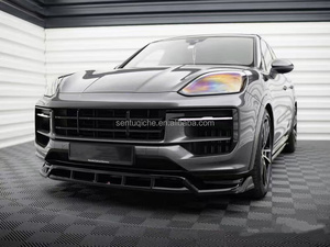 Kit de Carrocería de Fibra de Carbono para Porsche Cayenne, Estilo Cayenne MAX, Difusor Delantero de Fibra de Carbono, Alerón, Capó y Pasos de Rueda - Product Image 2