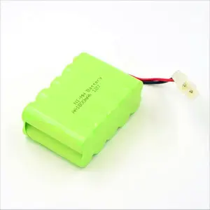 NI-MH电池组AA 7.2V 1200mah可充电NI-MH组，带连接器