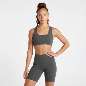 Vêtements de sport pour femmes, légers, hautement élastiques, extensibles dans quatre directions, anti-vibrations, pour le Pilates, la course à pied, le yoga, veste ajustée - Product Image 1