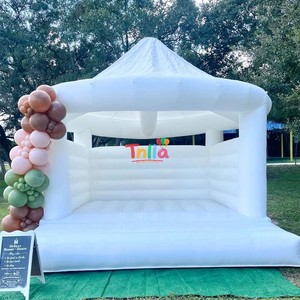 Vente chaude Château gonflable de <span class=keywords><strong>mariage</strong></span> blanc personnalisable commercial, château gonflable pour sauter, château gonflable à <span class=keywords><strong>louer</strong></span> ou à vendre - Product Image 4