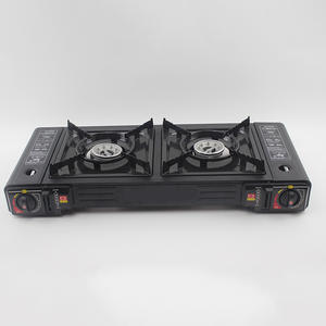 Réchaud à gaz portable double brûleur pour camping en extérieur, cuisinière au butane pour pique-nique et usage domestique - Product Image 2