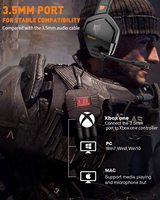 NUBWO N16 Bass Surround Cache-oreilles à mémoire souple Casque antibruit sur l'oreille Casque Gamer pour PC/Mac