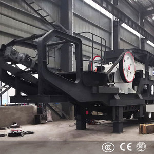 Concasseur à mâchoires mobile sur roues de 120 t/h à économie d'énergie pour roches, installation de concassage de pierres sur pneus - Product Image 4