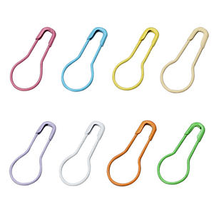 Pin en forma de calabaza de color hierro, hebilla en forma de U en forma de pera, aguja de ganchillo, pasador de seguridad de seguro para etiquetas colgantes - Product Image 3