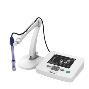 เครื่องวัดค่า <span class=keywords><strong>pH</strong></span> แบบตั้งโต๊ะ <span class=keywords><strong>PH</strong></span>-300Pro พร้อมหน้าจอ OLED ความแม่นยำ 0.01pH รองรับการปรับแต่ง OEM - Product Image 1