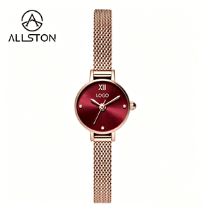 Orologio da Donna Rosa di Alta Gamma Personalizzato, Etichetta Privata, Movimento Cinese, ODM, Moda Business, Cristallo, Prodotto da Orologiai d'Elite - Product Image 4