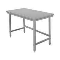 Table de travail en inox moderne et durable pour restaurant et cuisine d'hôtel, fabriquée en Chine, SS304/SS201, facile à nettoyer, excellent service