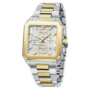 Reloj de Cuarzo Reward 13149M, Relojes Cuadrados para Hombre, Cronógrafo con Pantalla, Azul Oscuro, Oro Rosa, Relojes de Pulsera Casuales para Hombre - Product Image 1