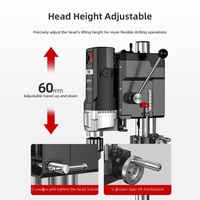 Mini perceuse d'établi 220V haute puissance de qualité industrielle, machine de perçage multifonctionnelle de haute précision