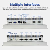 PC industriel tout-en-un avec écran tactile capacitif 10 points, processeur Intel I5-7200U, 8 Go de RAM/256 Go SSD, sortie HD/VGA