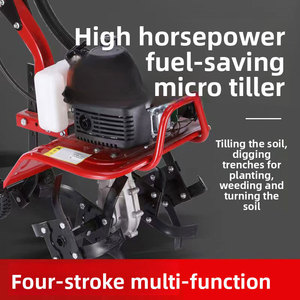 Motozappa a Benzina Perfetta per Piccoli Agricoltori, con Accessori per la Coltivazione del Terreno e Rimozione Efficiente delle Erbacce - Product Image 5