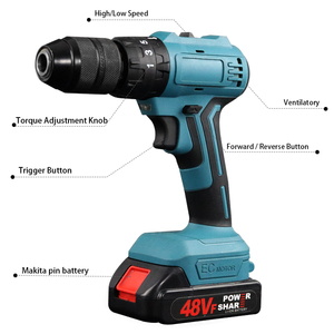 Taladro de Impacto Manual de 13 mm con Motor Sin Escobillas de Súper Potencia de 220 V para Construcción, Modelo 2025 - Product Image 2