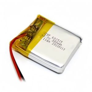 Nhà máy trực tiếp <span class=keywords><strong>3.7V</strong></span> 300mAh 2 dây 602525 Polymer Lithium Ion Pouch Li-ion pin cho TWS ghi <span class=keywords><strong>Smartband</strong></span> MP3 thông minh đồng hồ - Product Image 1