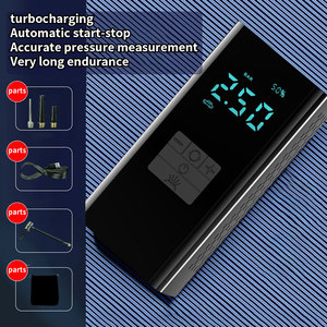 Gonfleur de pneu de voiture avec batterie externe Compresseur d'air 150PSI <span class=keywords><strong>Pompe</strong></span> à air de voiture pour voiture Moto Vélo Ball LED Lighting - Product Image 5