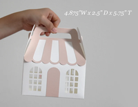 Taille personnalisée Jolie fête d'anniversaire faveur 3D maison café mignon modèle de boulangerie boîte-cadeau de remerciement
