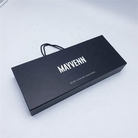 Cajas de Empaque para Extensiones de Cabello Magnéticas Plegables con Laminado Mate Personalizado y Recubrimiento UV en Relieve