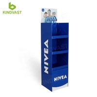Merchandising carton affichage support de bureau sol papier plateau Promotion compteur Carton affichage pour soins de la peau testeur cosmétique