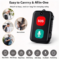 Pendentif de surveillance à distance D1 pour personnes âgées, pendentif SOS portable pour les parents âgés, traceur GPS, appel bidirectionnel, dispositif d'alerte médicale pour les personnes âgées