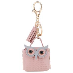 Regalos Creativos: Mini Bolso Monedero con Diseño de Búho, Llavero de Cuero PU con Borla, Accesorio Colgante para Bolso, Llavero para Coche - Product Image 6