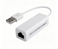 Adaptador de Red USB a RJ45 Externo sin Controladores con Cable - En Stock