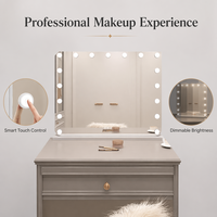 Miroir de maquillage Joystar Hollywood avec ampoules LED à intensité variable 6500K, miroir de vanité éclairé, miroir de maquillage de table pour chambre à coucher