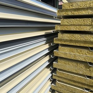 Prix de la maison Panneaux sandwich isolés en laine de roche Panneaux sandwich d'<span class=keywords><strong>occasion</strong></span> Panneaux muraux à vendre - Product Image 5